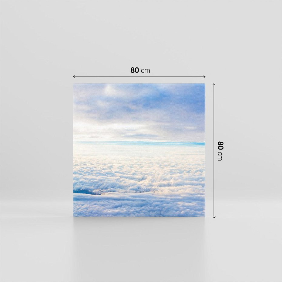 Obraz na płótnie 80x80 - nieskończoność nad głową - niebo, chmury