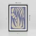 Plakat w ramie 50x70 - Kształty Niewidzialnych Granic - abstrakcyjna sztuka, skandynawski styl - rama czarna
