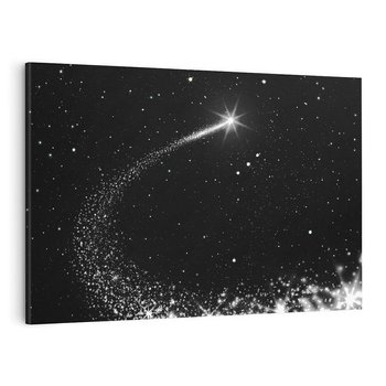 Obraz na płótnie 70x50 - Kometa wśród gwiazd - kometa, gwiazdy
