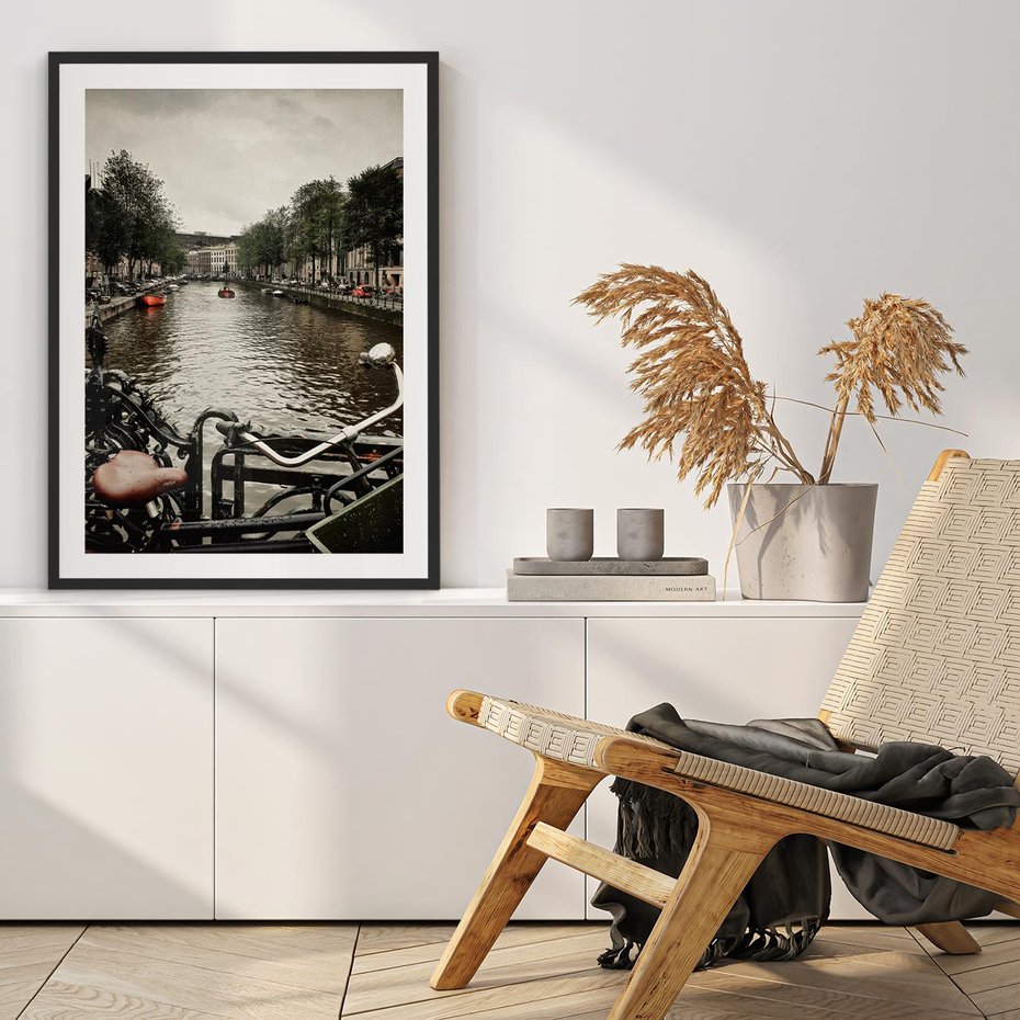 Plakat bez ramy 30x40 - Miasto na Wodzie - holenderskie kanały, amsterdam