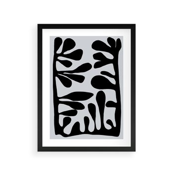 Plakat w ramie 50x70 - Taniec Kształtów - matisse, sztuka nowoczesna - rama czarna