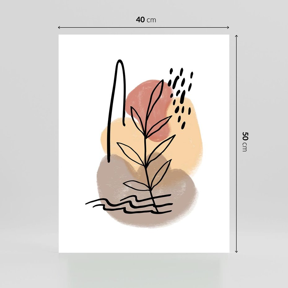 Plakat bez ramy 40x50 - Konturem Przenikające - abstrakcja, sztuka nowoczesna