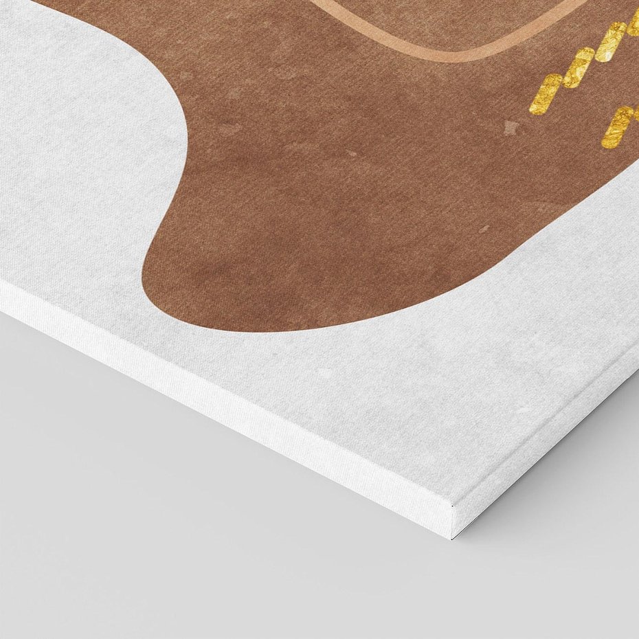 Obraz na płótnie 100x50 - Odbicie światła serca - abstrakcyjne rozlane plamy, boho styl