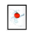 Plakat w ramie 30x40 - Apetyczna KuchniaNowoczesna Ekspresja - pomidor, jedzenie - rama czarna