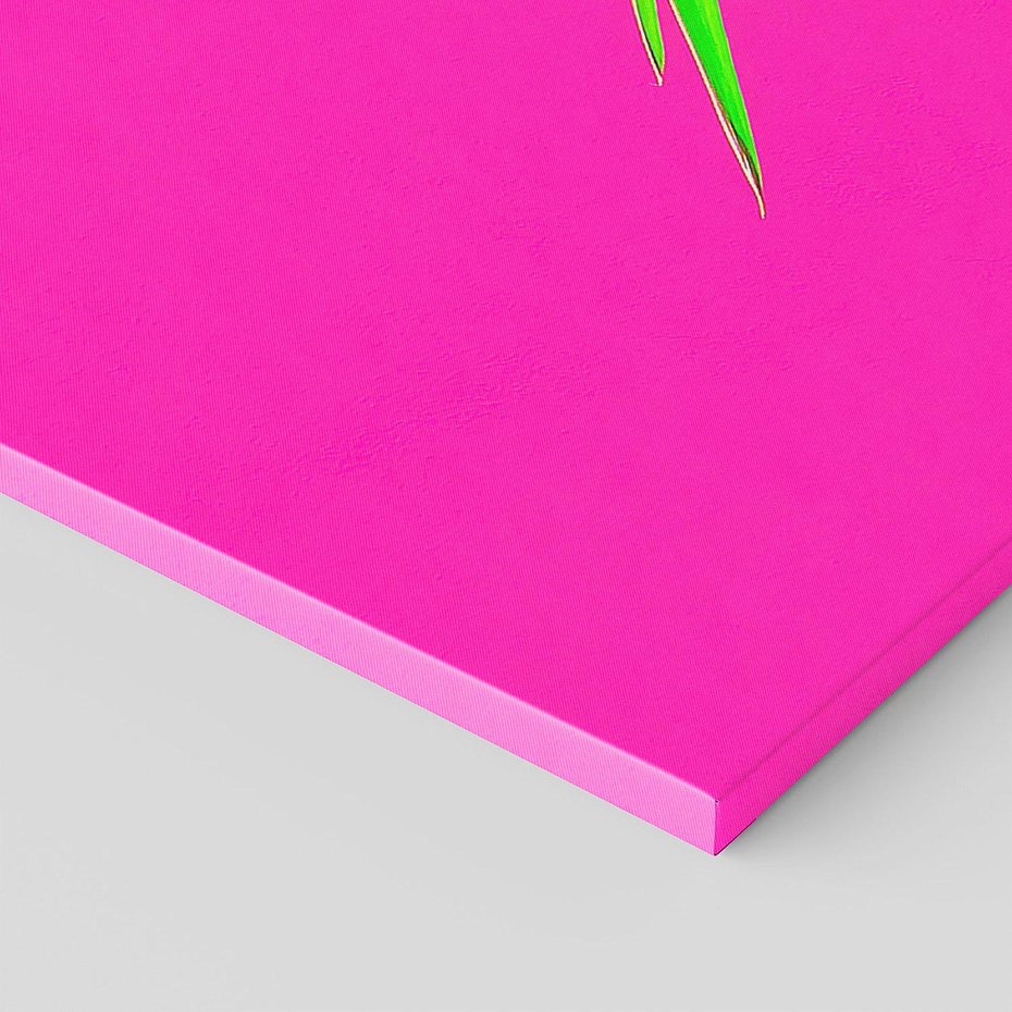 Obraz na płótnie 120x40 - Retro Stylizacja - palma, liście