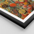 Plakat w ramie 50x70 - Księga Surrealnych Wyobrażeń - abstrakcyjny obraz owoców, jak picasso - rama czarna