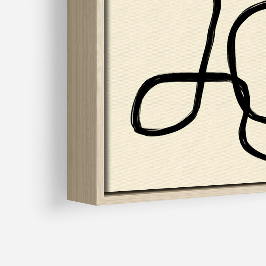 Obraz w ramie 50x70 - Zaklęte Aberracje - abstrakcyjna sztuka, przypominająca kwiat - rama drewno