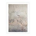 Plakat bez ramy 21x30 - Surowość ściany z betonu - ściana, beton