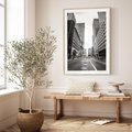 Plakat w ramie 40x50 - Ulica Nowego Jorku - ulica, Nowy Jork - rama drewno