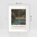 Plakat w ramie 30x40 - Sztuka i Litera - Claude Monet, reprodukcja obrazu - rama biała