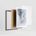 Plakat w ramie 50x70 - Abstrakcyjne Przestrzenie - geometria, 3D - rama czarna