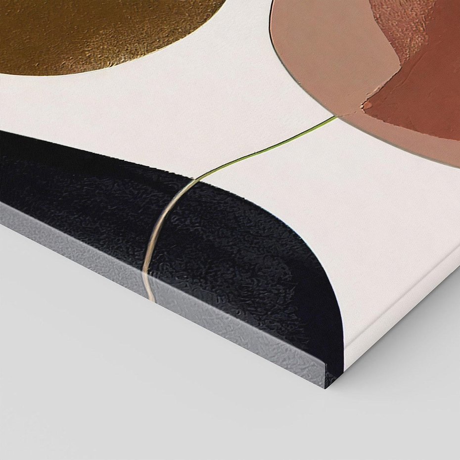 Obraz na płótnie 50x70 - Wibracje uczuć i emocji - nieregularne plamy, czarny