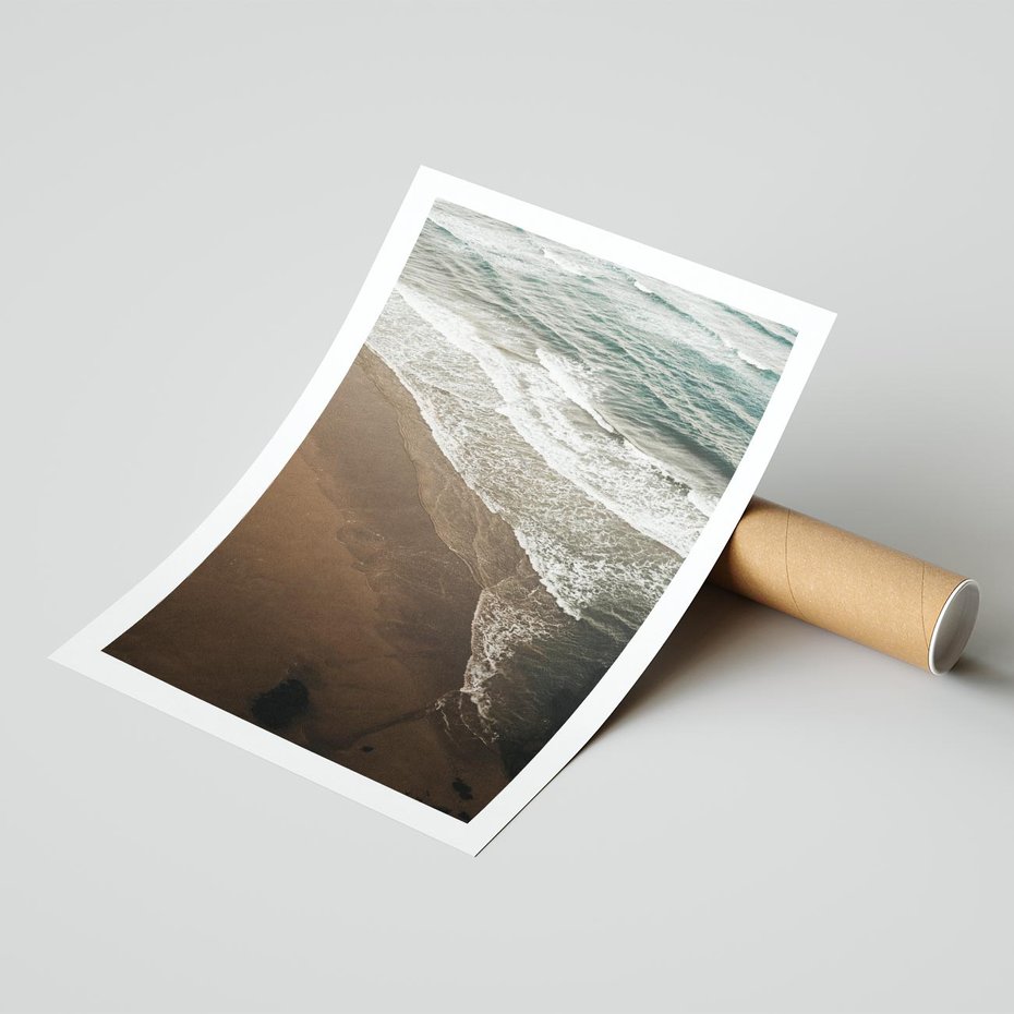 Plakat bez ramy 40x50 - Spokój nad plażą - plaża, morze