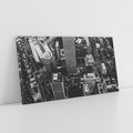 Obraz na płótnie 120x60 - Kontrastujące miasto - miasto, biało