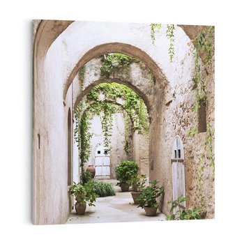 Obraz na płótnie 50x50 - Urokliwa Zaułek - klimatyczna, uliczka