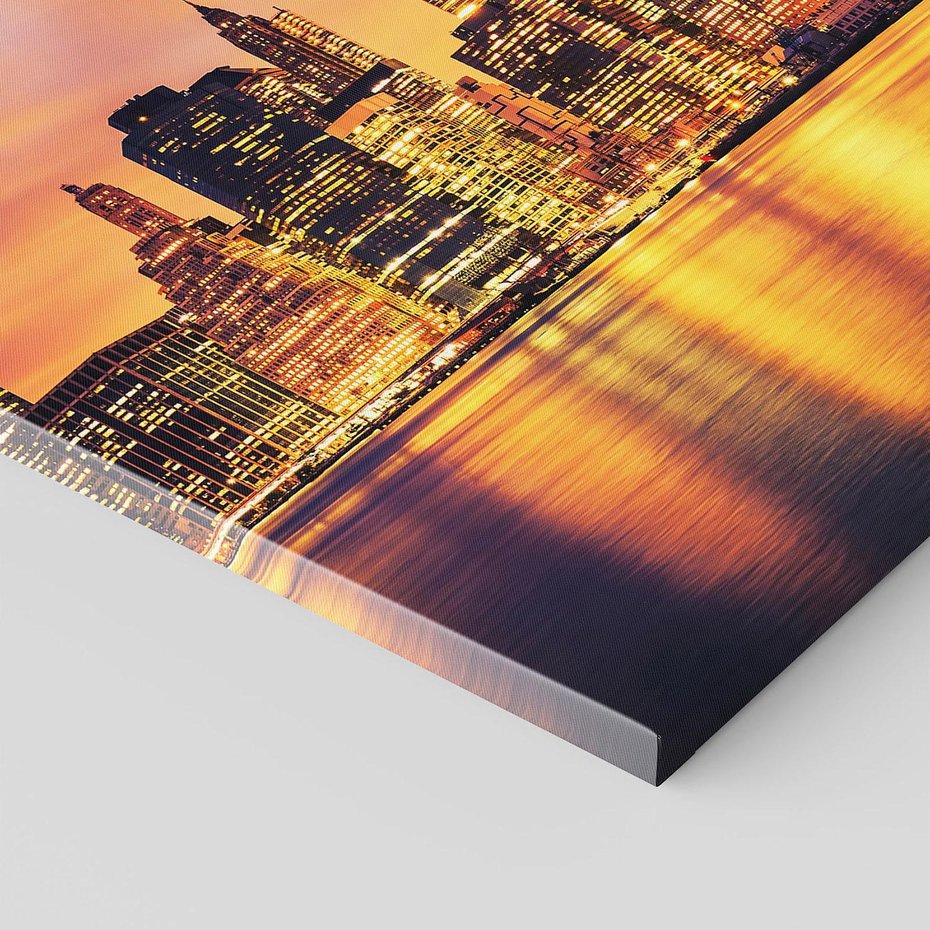 Obraz na płótnie 60x60 - Zachód słońca w Nowym Jorku - Nowy Jork, zachód