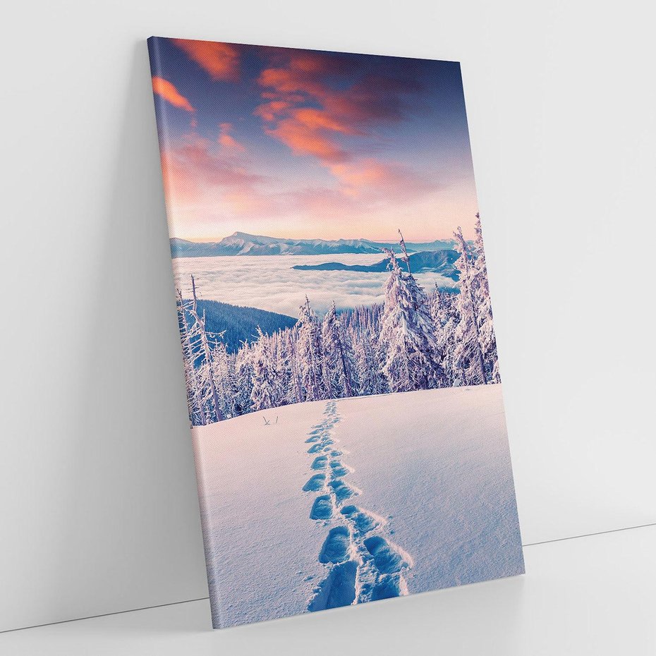 Obraz na płótnie 70x100 - Górska harmonia - zima, góry