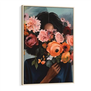 Obraz w ramie 50x70 - Ukryte Emocje - obraz, akwarela - rama drewno