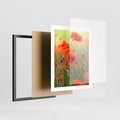 Plakat w ramie 40x50 - Makowa Pasja - maki, kwiaty - rama czarna