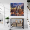 Obraz na płótnie 60x60 - Miasto Nocy - Nowy Jork, miasto
