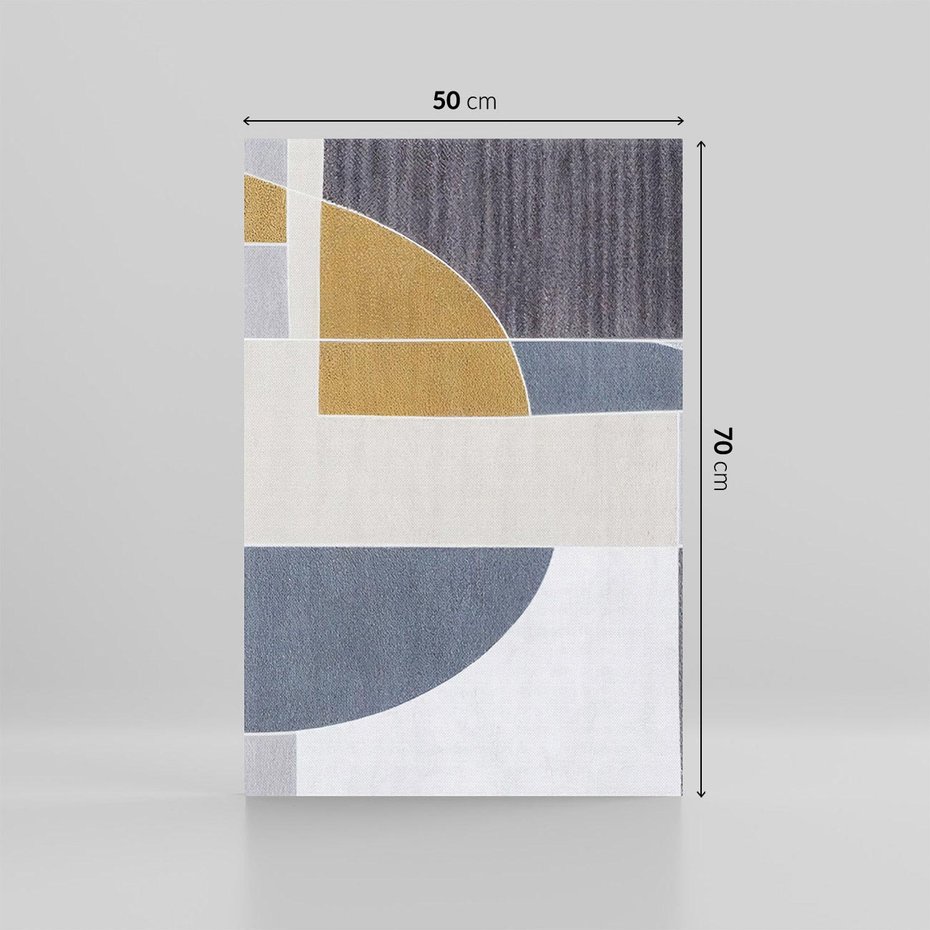 Obraz na płótnie 50x70 - Odbicie wschodzącego jutra - graficzne kształty, geometria