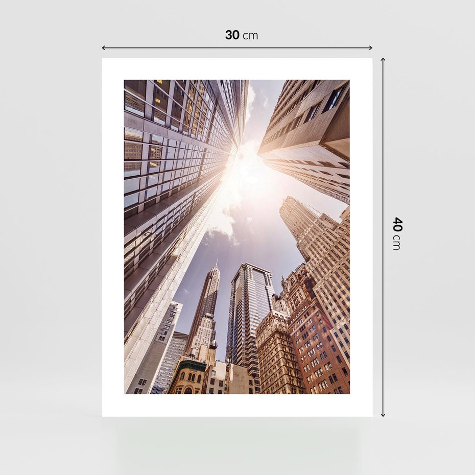 Plakat bez ramy 30x40 - Oczami artysty - miasto, perspektywa
