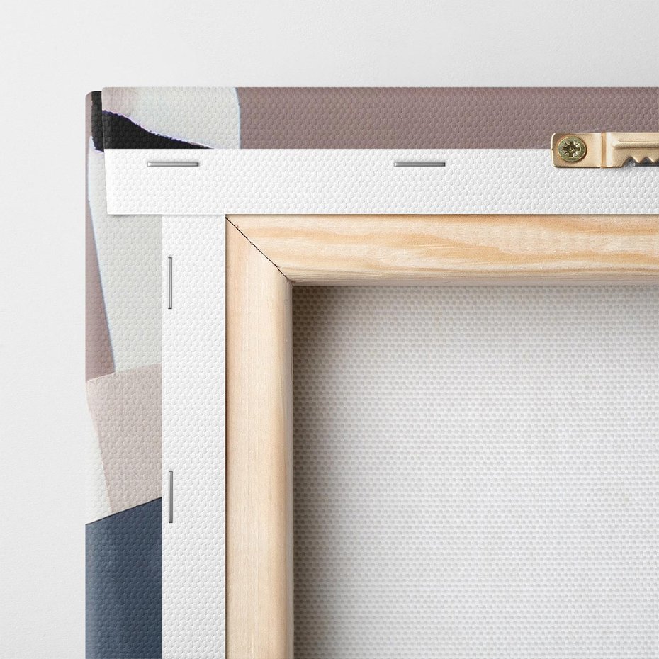 Obraz na płótnie 60x60 - Wyrażona cisza abstrakcji - abstrakcyjne, nieregularne kształty