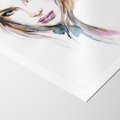 Plakat bez ramy 30x40 - Abstrakcyjny portret kobiecy - grafika, kobieta