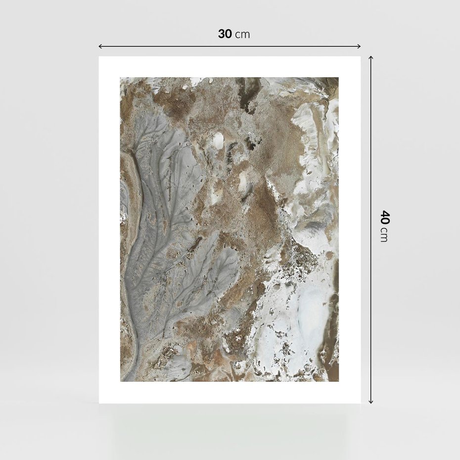 Plakat bez ramy 30x40 - Spokój w Beżu - zdjęcie, naturalna tekstura