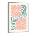 Obraz w ramie 50x70 - Kształtując Marzenia - kwiaty, sztuka nowoczesna - rama drewno