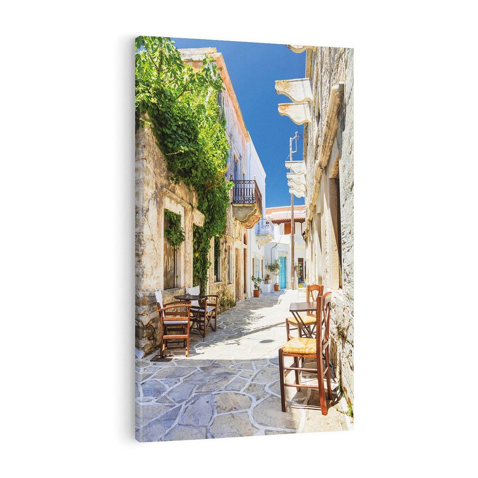 Obraz na płótnie 70x100 - Magiczny Spacer - uliczka, perspektywa