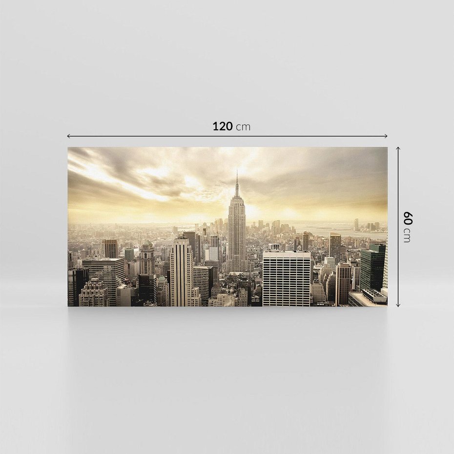 Obraz na płótnie 120x60 - Magia Manhattanu: miasto, które nigdy nie śpi - Manhattan, NY