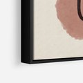 Obraz w ramie 70x100 - Abstrakcyjna Harmonia - abstrakcyjne nieregularne kształty, minimalistyczny plakat - rama czarna