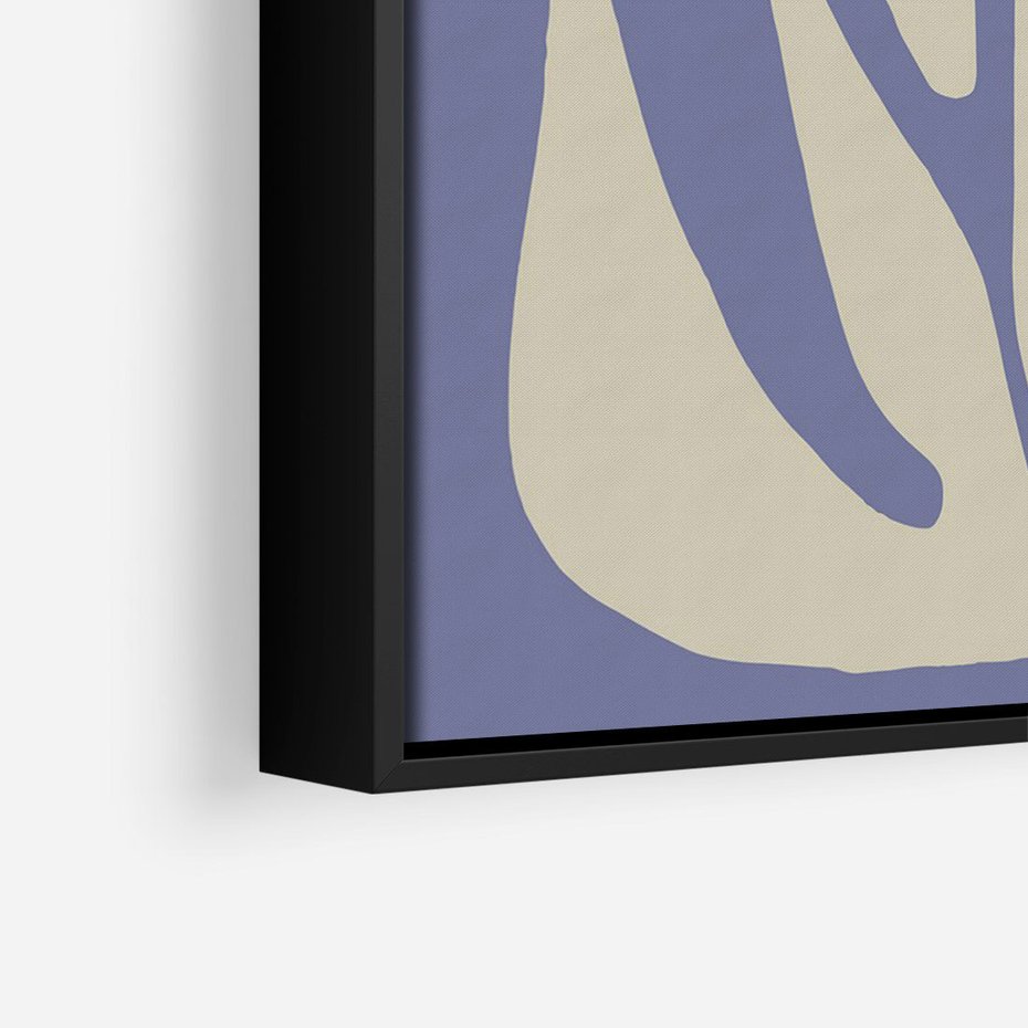 Obraz w ramie 50x70 - Kształty Niewidzialnych Granic - abstrakcyjna sztuka, skandynawski styl - rama czarna