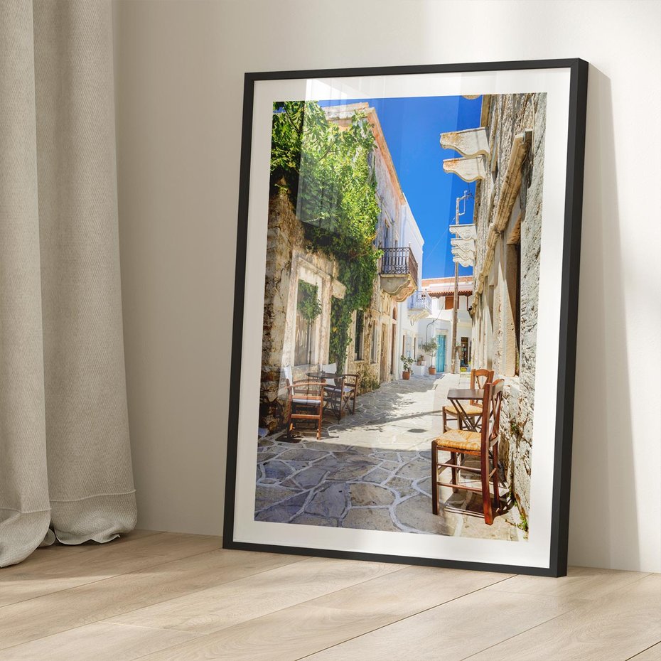 Plakat bez ramy 50x70 - Magiczny Spacer - uliczka, perspektywa