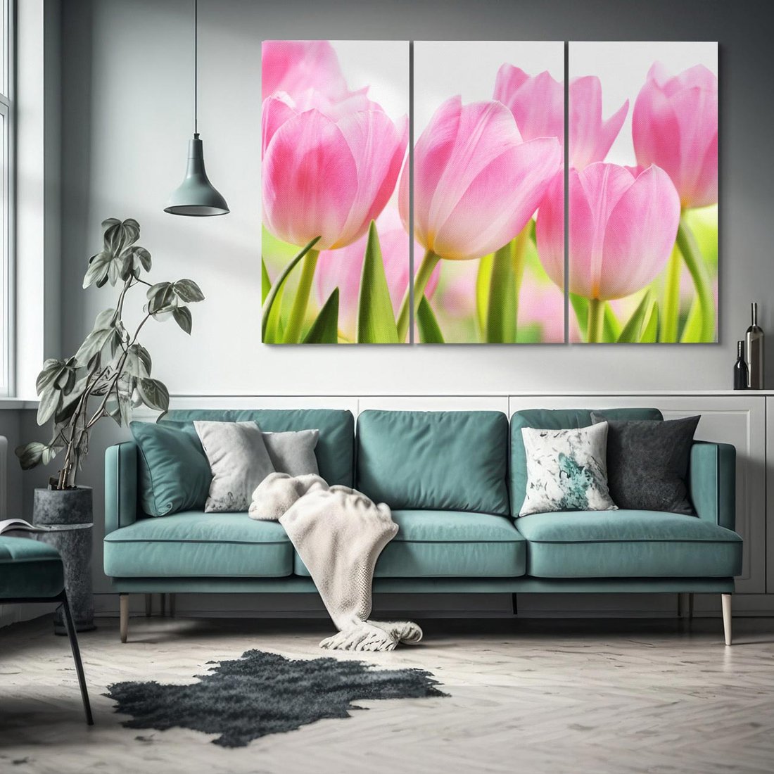 Obraz na płótnie 120x80 - Kwiaty w pełnym rozkwicie - kwiat, Kwiaty