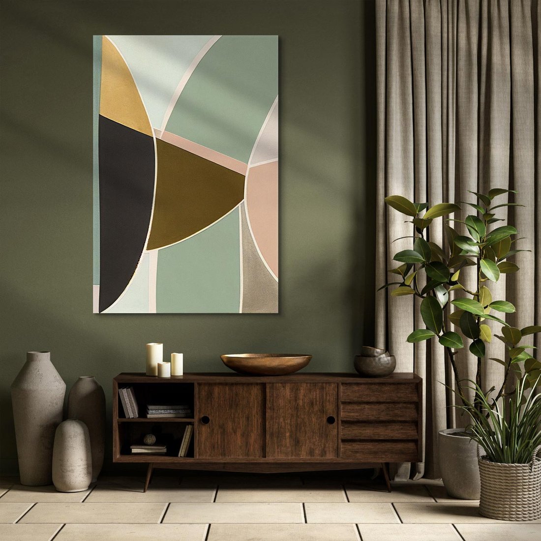 Obraz na płótnie 50x70 - Abstrakcyjne Pudry - abstrakcyjne kształty, plamy