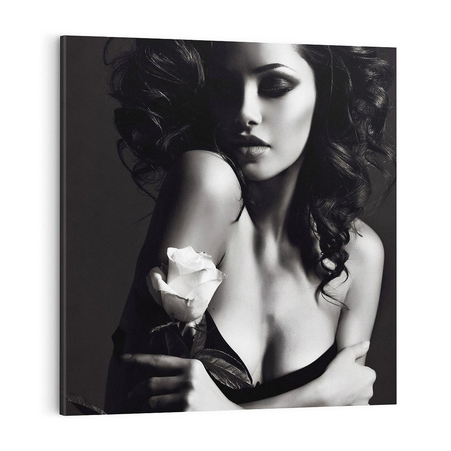 Obraz na płótnie 70x70 - Piękno kobiecego aktu uchwycone - kobieta, akt