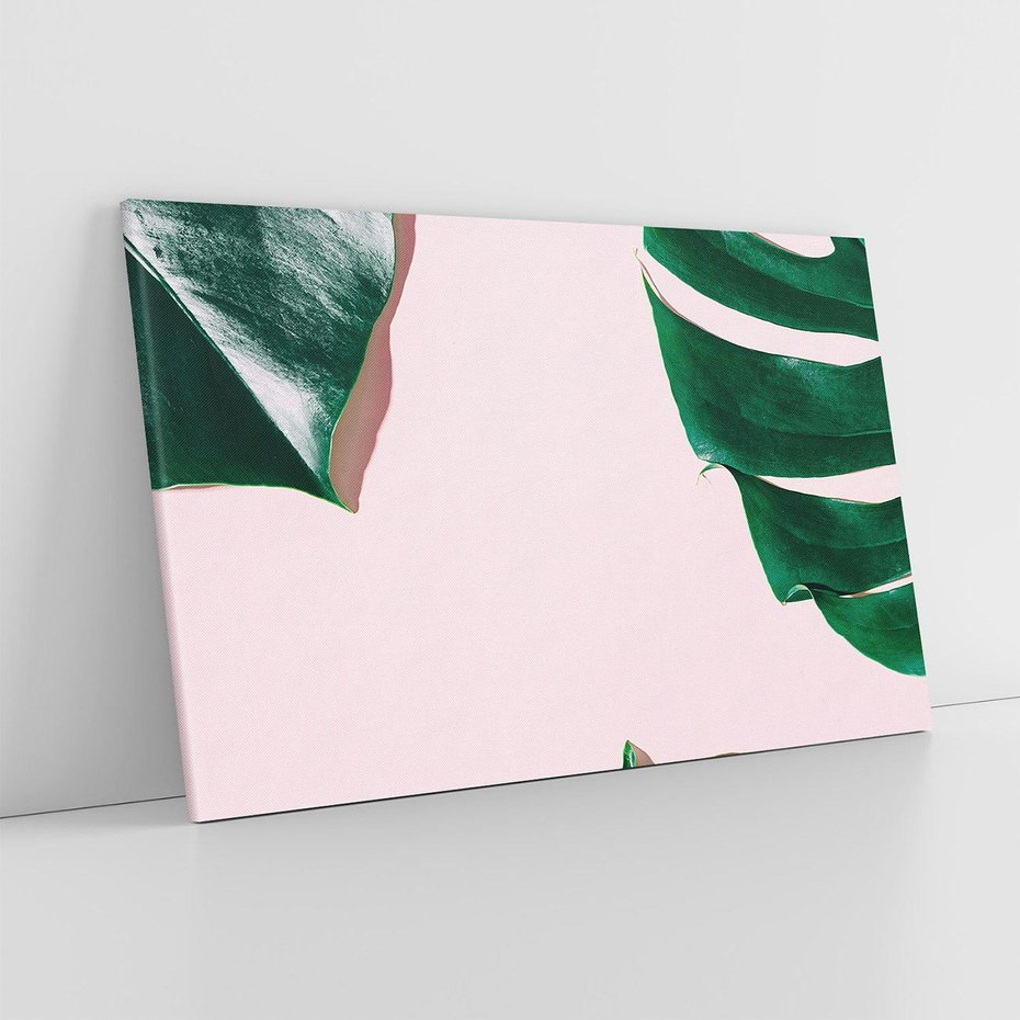 Obraz na płótnie 100x70 - Siła Natury - liście, monstera