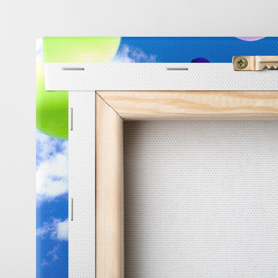 Obraz na płótnie 60x60 - Niebo pełne balonów - niebo, balony