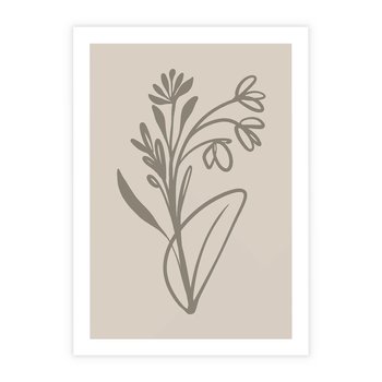 Plakat bez ramy 21x30 - Kwiatowe Spektrum - nowoczesny plakat, subtelna sztuka