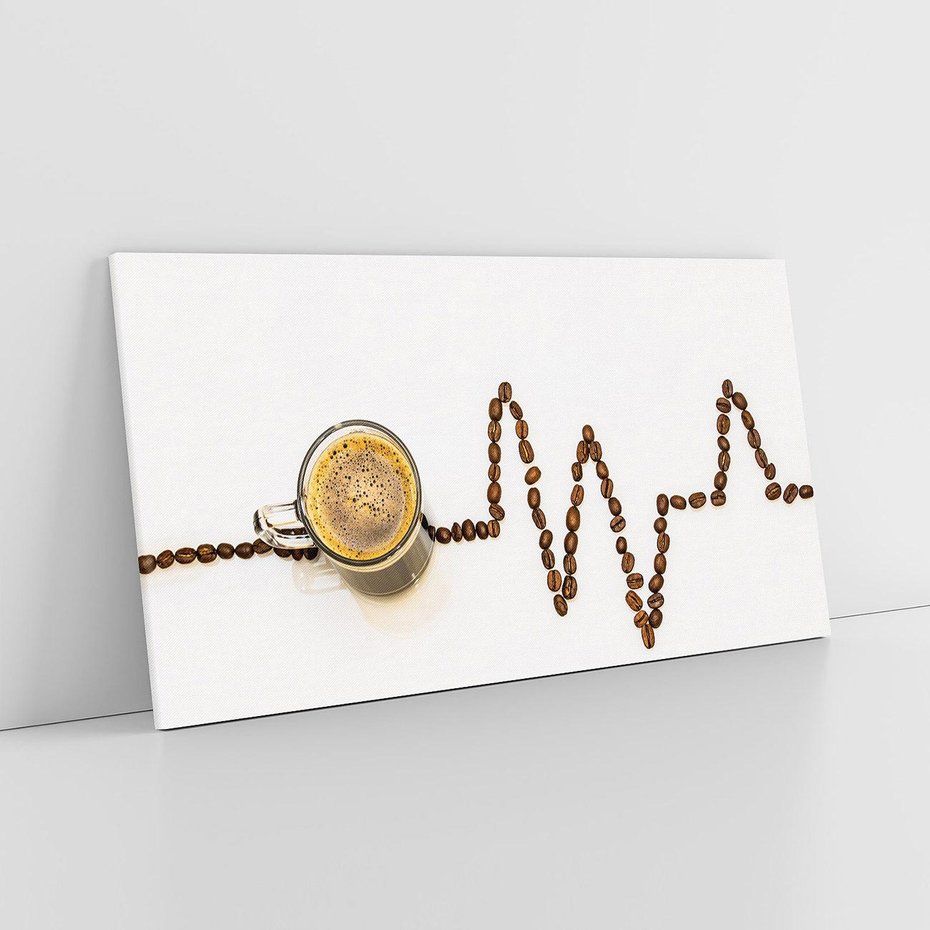 Obraz na płótnie 140x70 - Aromatyczna kawa: Złoto ziaren - kawa, ziarna