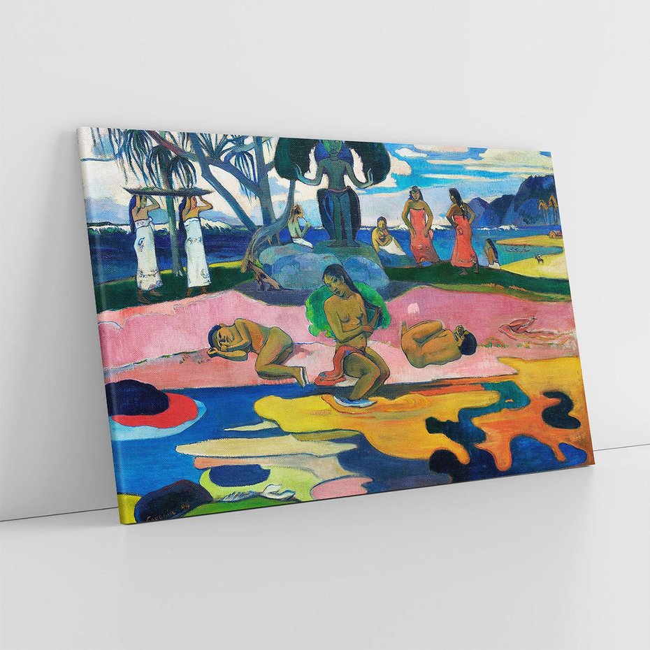 Obraz na płótnie 120x80 - Day of the God 1894, Paul Gauguin - Reprodukcja - reprodukcja, obraz na płótnie