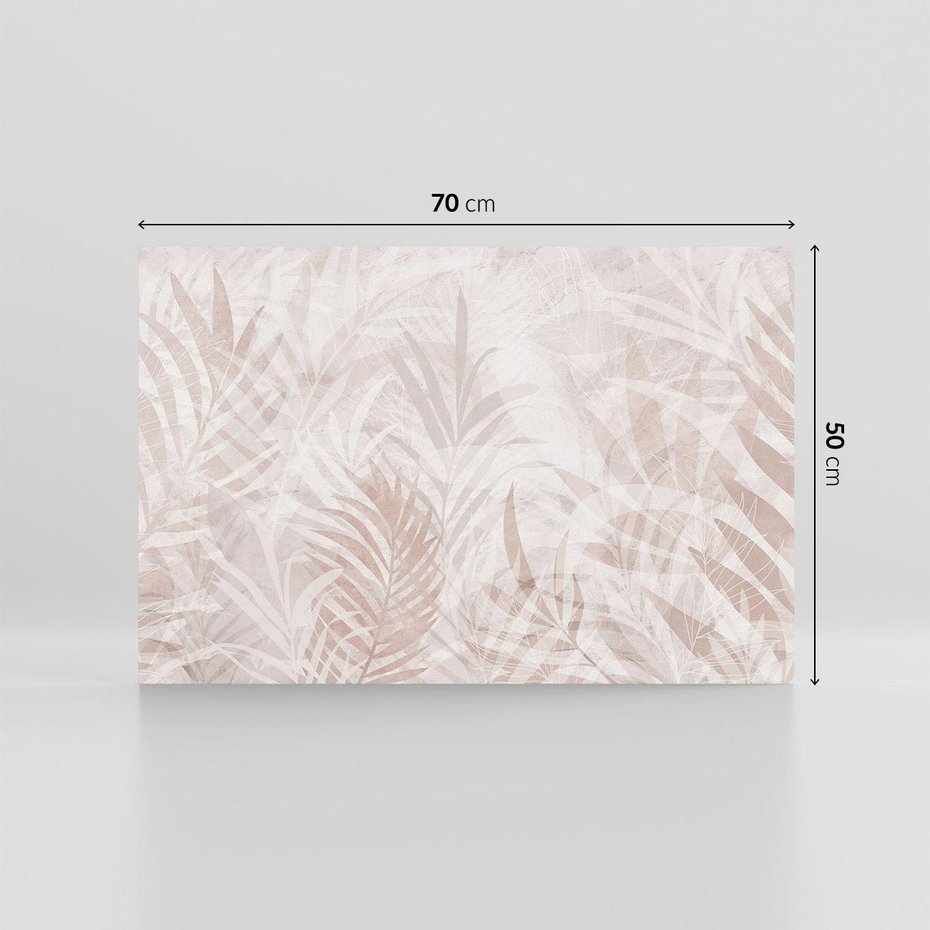 Obraz na płótnie 70x50 - Pejzaż zaklętych uczuć - monochromatyczne, w odcieniach beżu