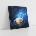 Obraz na płótnie 40x40 - Kosmiczne Horyzonty - Ziemia, kosmos