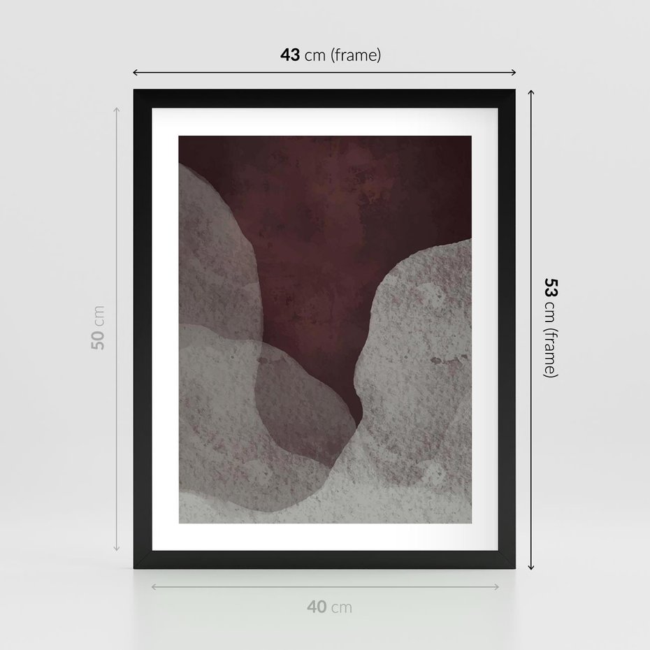 Plakat w ramie 40x50 - Zaklęte Zaburzenia - mroczny plakat, nowoczesne wnętrza - rama czarna