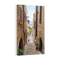Obraz na płótnie 80x120 - Perspektywa malowniczej uliczki - uliczka, perspektywa