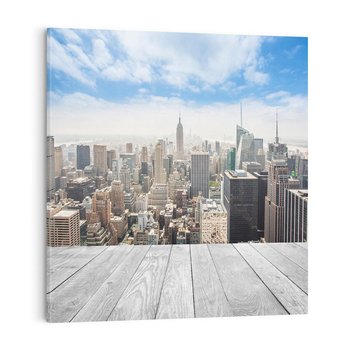 Obraz na płótnie 30x30 - Nowojorska energia miejsca - Nowy Jork, miasto