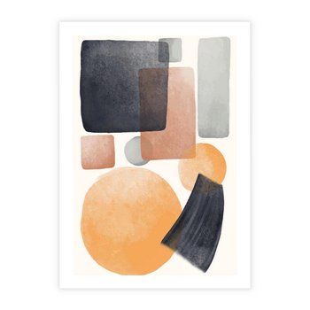 Plakat bez ramy 30x40 - Geometria w Abstrakcji - abstrakcja, proste formy