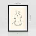 Plakat w ramie 30x40 - Migotliwa Symfonia - kobieta akt, minimalizm - rama czarna